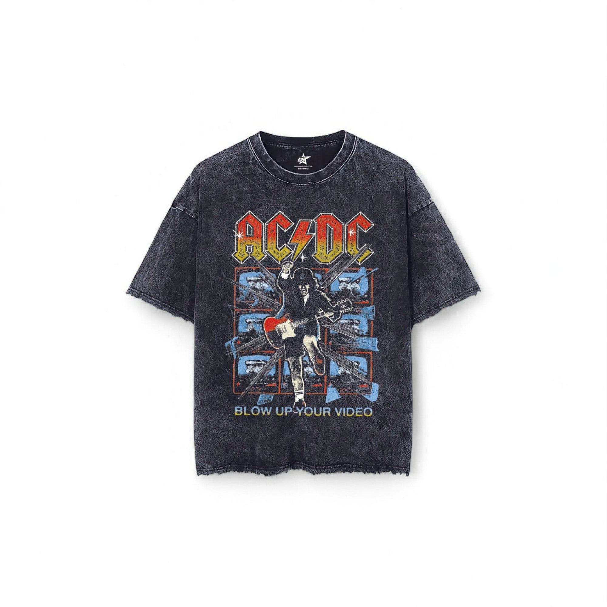 ACDC VINTAGE WASHED TEE