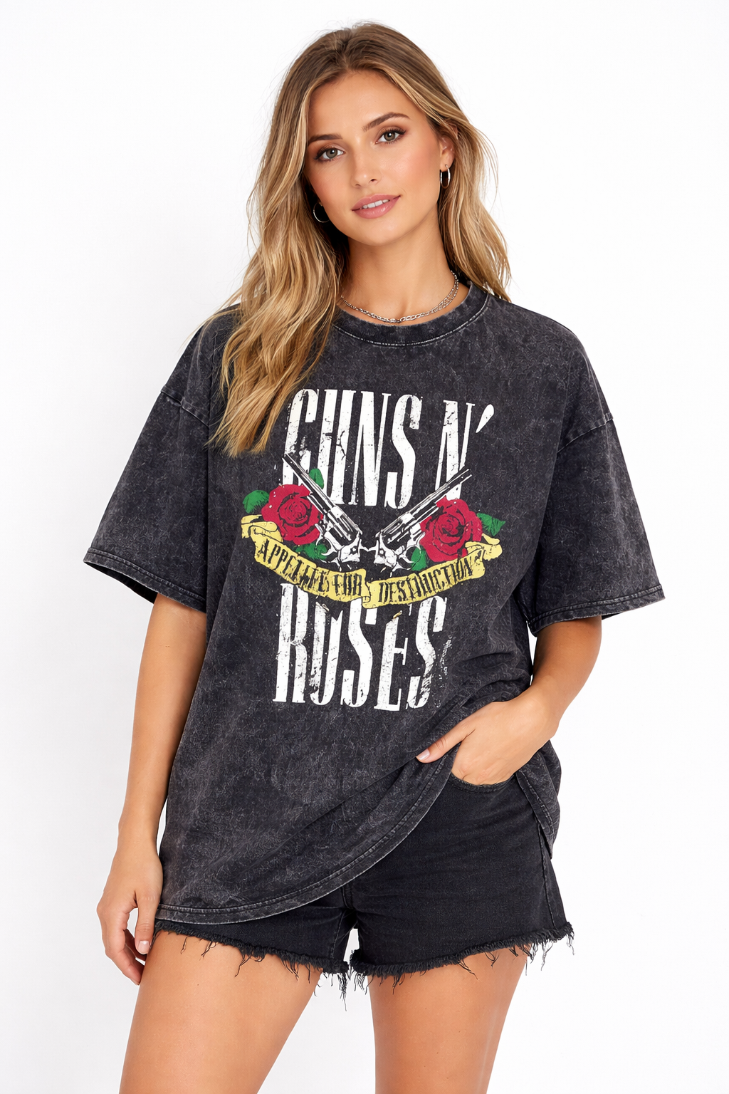 Guns & Roses V2 Washed Tee
