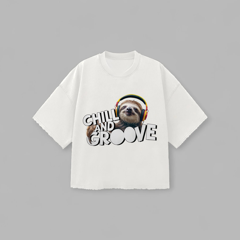 Chill And Groove White Tee