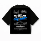 Lambo Huracan Edition Oversized Graphic Tee