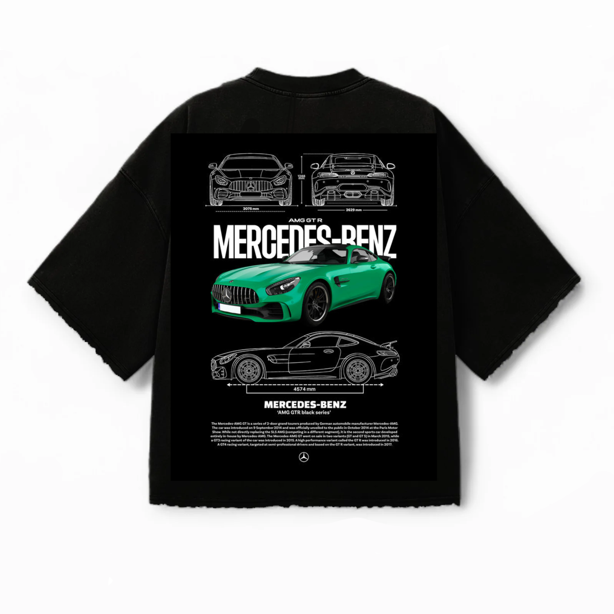 Mercedes Benz AMG GT Edition Oversized Graphic Tee
