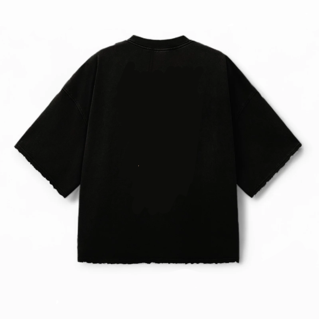Minimal Plain Black Oversized Tee