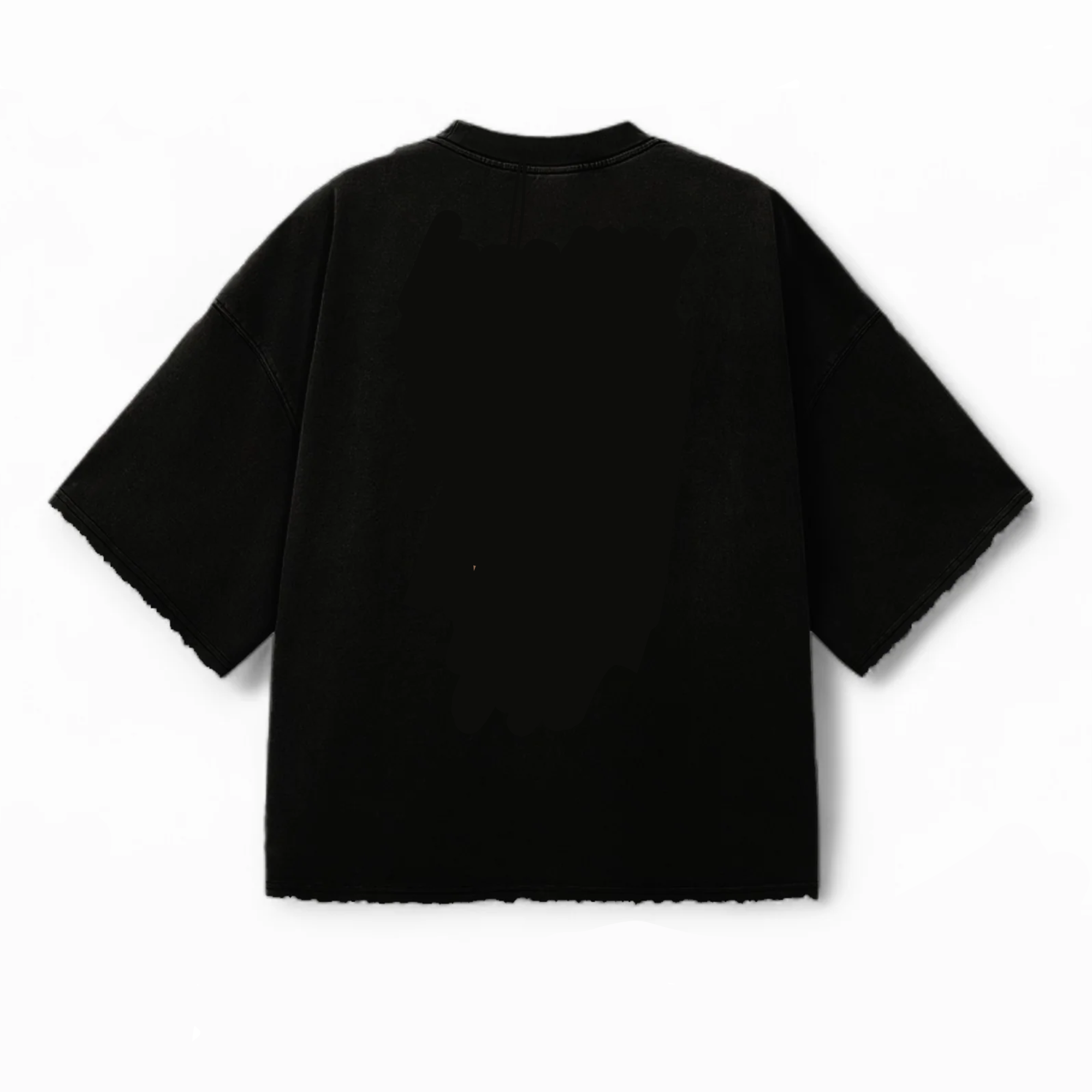 Minimal Plain Black Oversized Tee